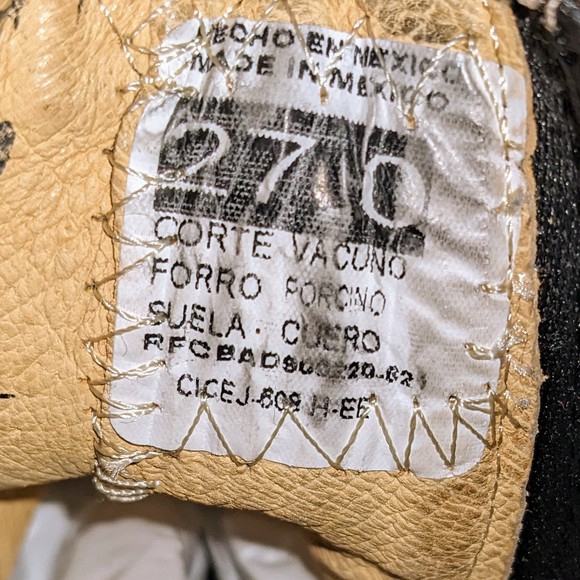 La Barca Nubuck Leather Ankle Boots Pull On Tan sz 27/10 - Picture 10 of 10